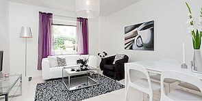 44 kvadratmeter lägenhet inramad i en klassisk svensk stil