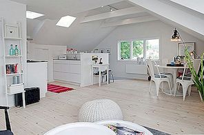 Podkrovní byt o rozloze 55 m² s čerstvým skandinávským interiérem