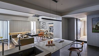 En lägenhet design inspirerad av hobbies och artisanal skönhet