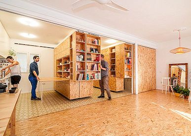 Lägenheter med rörliga väggar inspirerar genom flexibilitet