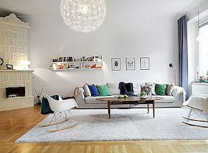 Svetlo in elegantno stanovanje z dvema balkonoma na Švedskem