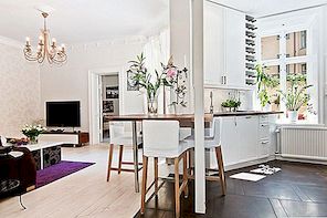 Charmig lägenhet Definierad av svenska influenser och stor planlösning