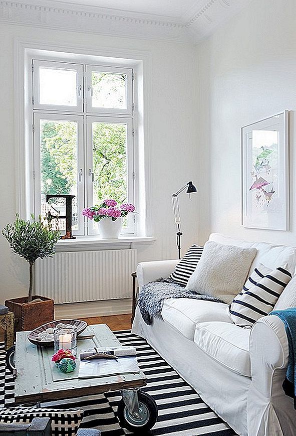 Charmante decoratieve elementen in een levendig Scandinavisch appartement