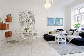 Okouzlující design interiéru designu v elegantní švédské postel