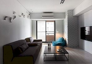 Klasický černý a bílý apartmán s moderním dotykem
