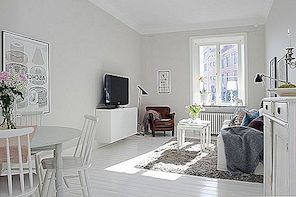 Čistý bílý byt o rozloze 57 m²