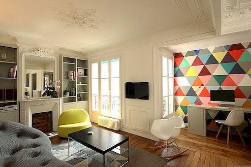 Färgglada Lägenhet Design i Chic 7th District of Paris