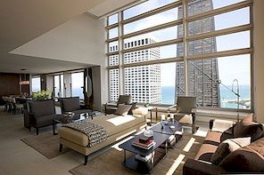 Moderní ateliérový byt v Chicagu s vlastním nábytkem a neutrální barevnou paletou
