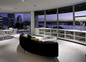 Šiuolaikinio apvalaus apartamentai su stulbinančiais vaizdais iš Sidnėjaus