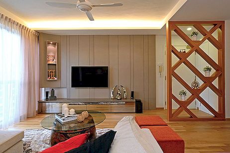 Cozy Modern Home στη Σιγκαπούρη Αναπτύχθηκε για ένα ινδικό ζευγάρι