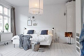 Mysig skandinavisk lägenhet visar inspirerande detaljer