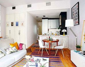 Koselig liten leilighet i Madrid med en ungdommelig og elegant interiør