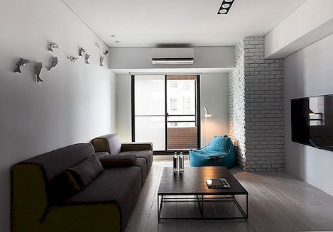 Dekorerar Twists Att skapa en mycket kreativ liten lägenhet i Taiwan