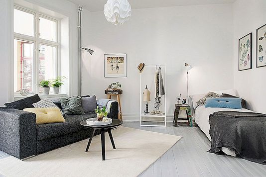 Heerlijke eenkamerstudio-appartement in Gothenburg Inspirerende helderheid en ruimte