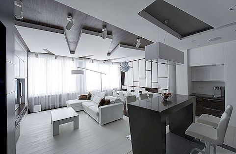 Dramatisch geheel wit gerenoveerd appartement in Moskou door Vladimir Malashonok
