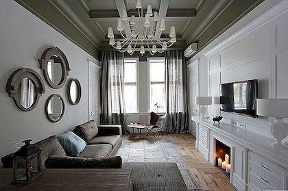 Eklektisk lägenhet design i Ukraina av SVOYA Studio