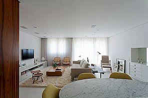 Elegantan i dobro planiran bijeli apartman u Brazilu