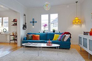 Φρέσκο ​​διαμέρισμα στη Στοκχόλμη που δείχνει πολύχρωμα στοιχεία