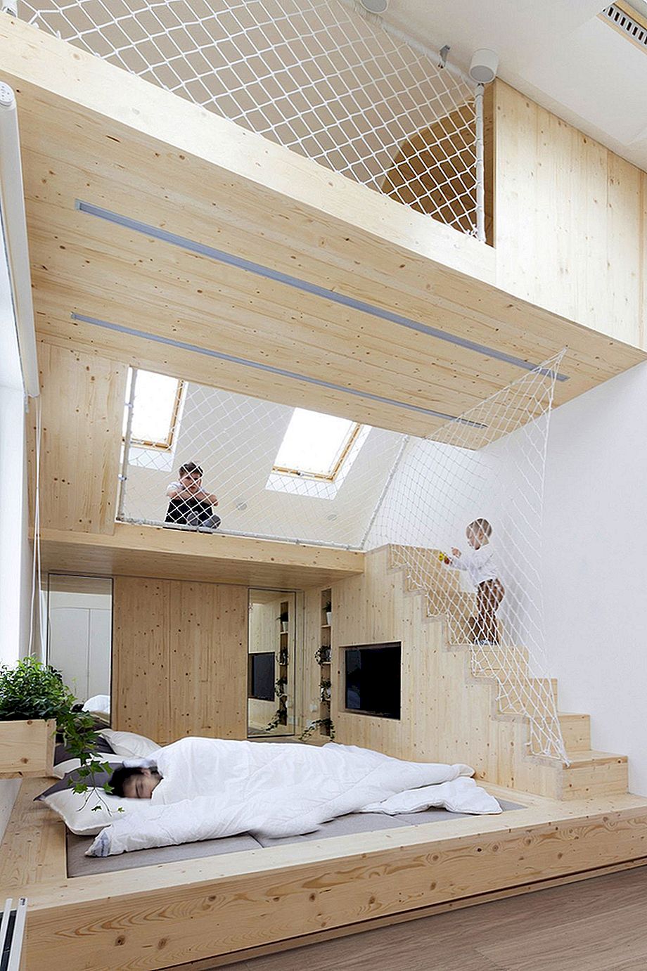 Leuk familiehuis in Moskou met hangmatvloeren