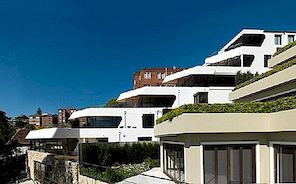 Futuristické bytové budovy v Austrálii Cascading Down Bellevue Hill