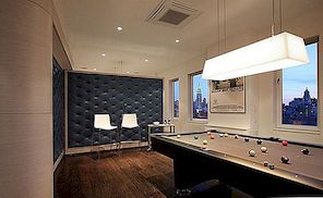 Inspirativní pohled na penthouse s kulečníkem Living Room v New Yorku