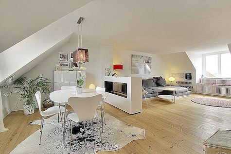 Licht appartement met 3 slaapkamers pronkende moderne Scandinavische stijl