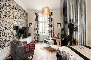 Maskulin Stockholm Lägenhet med livfulla detaljer