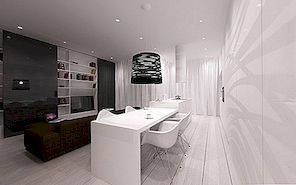 波兰极简主义公寓的灵感来自斯堪的纳维亚设计