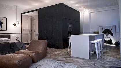Modern lägenhet Visar en konstnärlig flare av INT2 Arkitektur