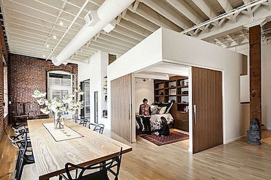 Moderni potkrovlje u Portlandu Ugrađivanje više stilova života