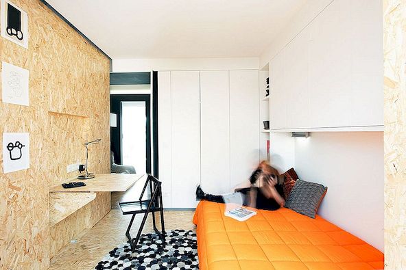 Onlangs gerenoveerd appartement in Lissabon ontworpen voor studenten