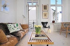 Jeden pokojový apartmán ve Stockholmu, který představuje důmyslný interiérový design