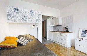Optimaal interieurontwerp voor een klein appartement in Zweden