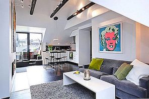 Dokonalé uspořádání inspirované krásným bytem o rozloze 54 m² ve ​​Stockholmu