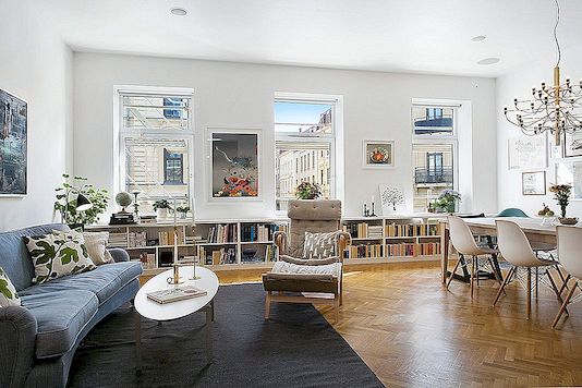 Εξατομικευμένο σκανδιναβικό διαμέρισμα που εμπνέει χαρούμενη διακόσμηση ιδεών στο σπίτι