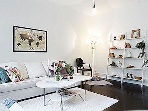 Renovovaný 3-pokojový byt v Linnéstaden se švédskou chutí