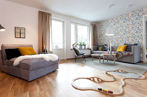 Skandinávský inspirovaný apartmán je ideální pro spuštění rodiny
