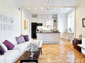 Απλό και φωτεινό διαμέρισμα με τολμηρές πιτσιλιές χρώματος