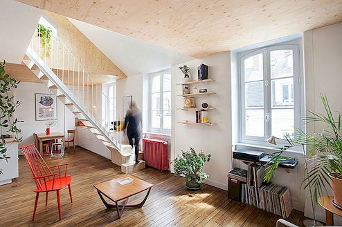 Envånings lägenhet i Frankrike Förvandlas till välkomnande duplex