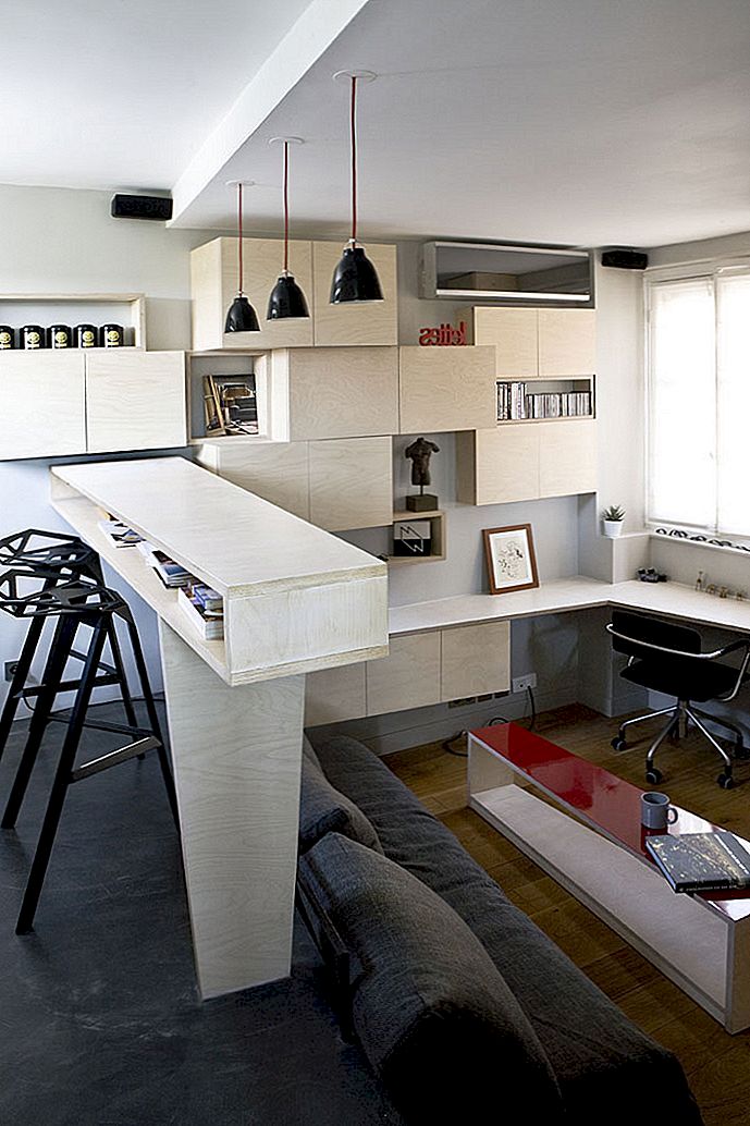 巴黎小型公寓展示了16平方米的优化表面