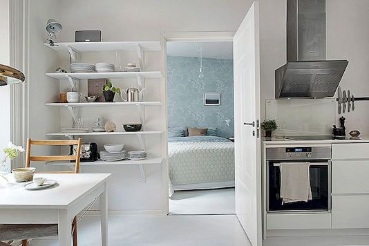 Malý byt ve Švédsku je moderní městskou oázou