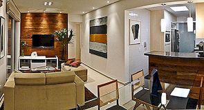 Klein appartement met charmante ontwerpideeën van architect Flavio Castro
