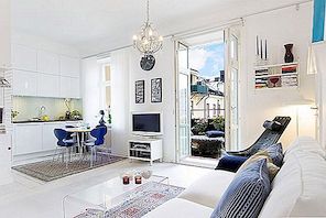 อพาร์ตเมนต์ขนาดเล็กพร้อมการออกแบบตกแต่งภายในแบบสวีเดน