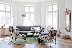 Snyggt och färgstarkt svenskt hem