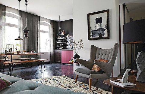 Stilfull och "Dramatisk" Lägenhet i Berlin Designad av Peter Fehrentz