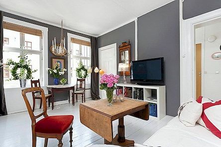 Tiny byt s inteligentním a hubeným interiérem a skandinávským jiskrem