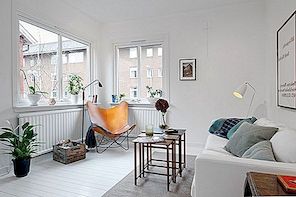Liten lägenhet med en luftig och elegant inredning