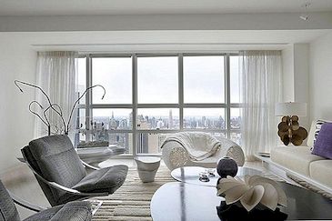 Ultramodern lägenhet och privat konstgalleri med utsikt över Central Park