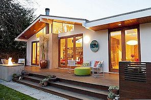 Een huis ontworpen door een beeldhouwer Cliff Garten en zijn vrouw Molly Reid een residentiële architect