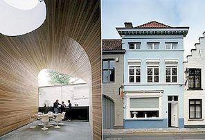 Oblouky a dřevěné desky Vytvářet původní architekturu: Vault Room v Belgii